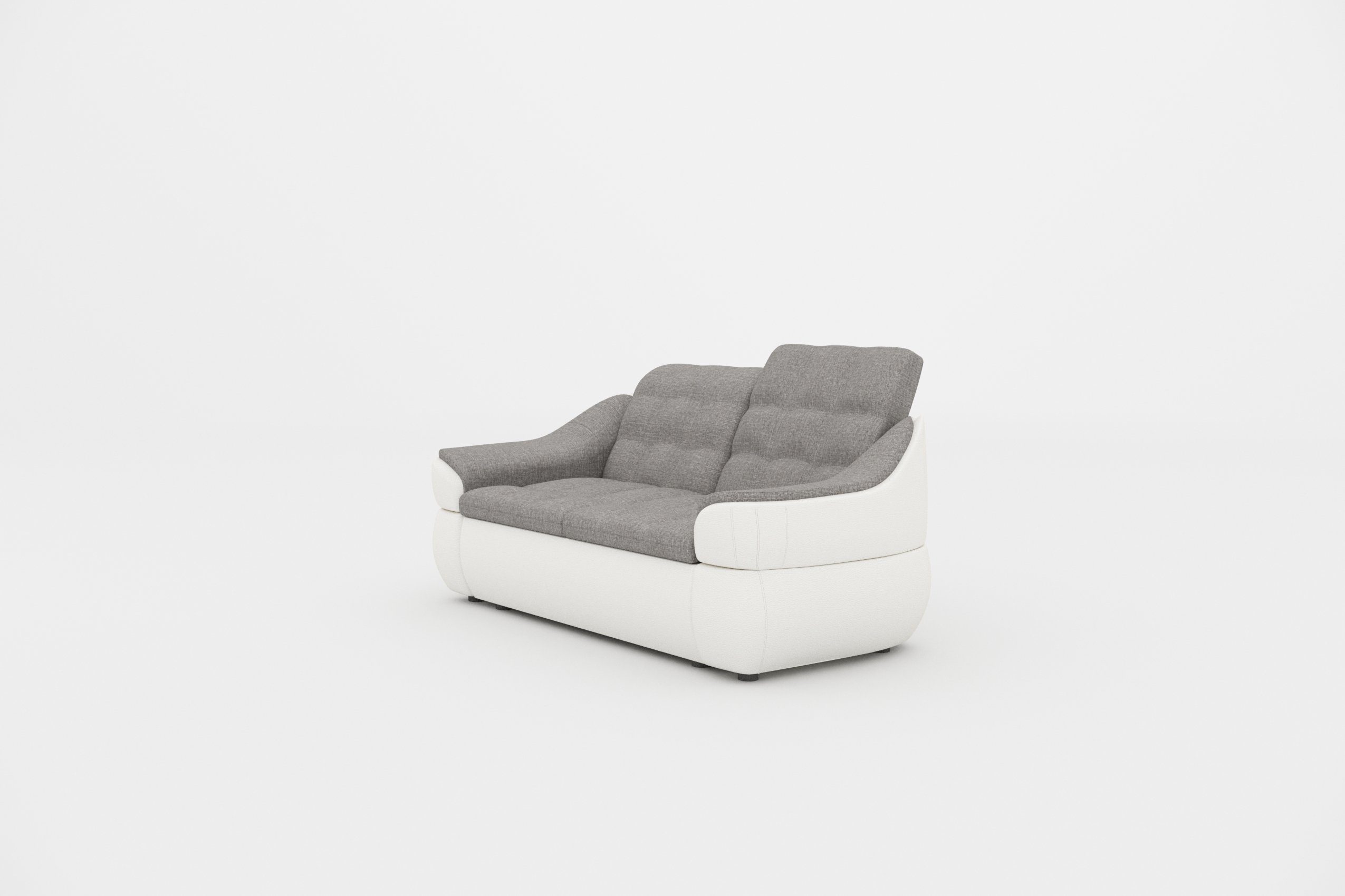 Sitzkomfort mit Stylefy 2-Sitzer, 3-Sitzer mit frei im Sofa, Steppung, Rückenlehne, und Armlehnen Raum stellbar, Alisa,
