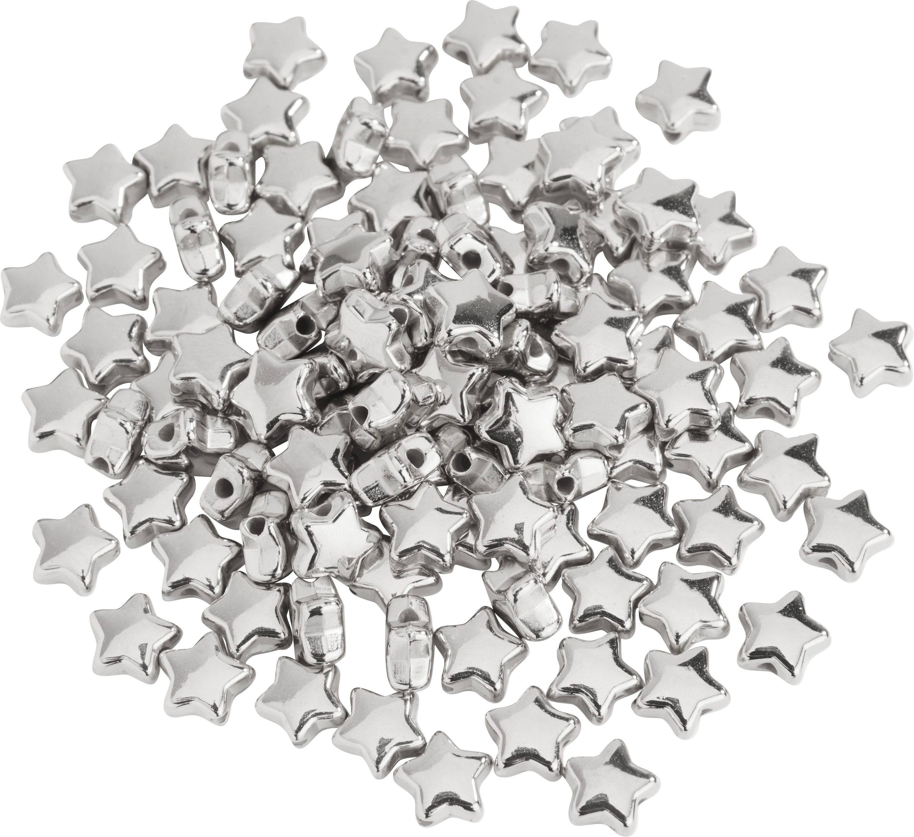 Pracht Bastelperlen Kunststoffperlen Sterne, 6mm