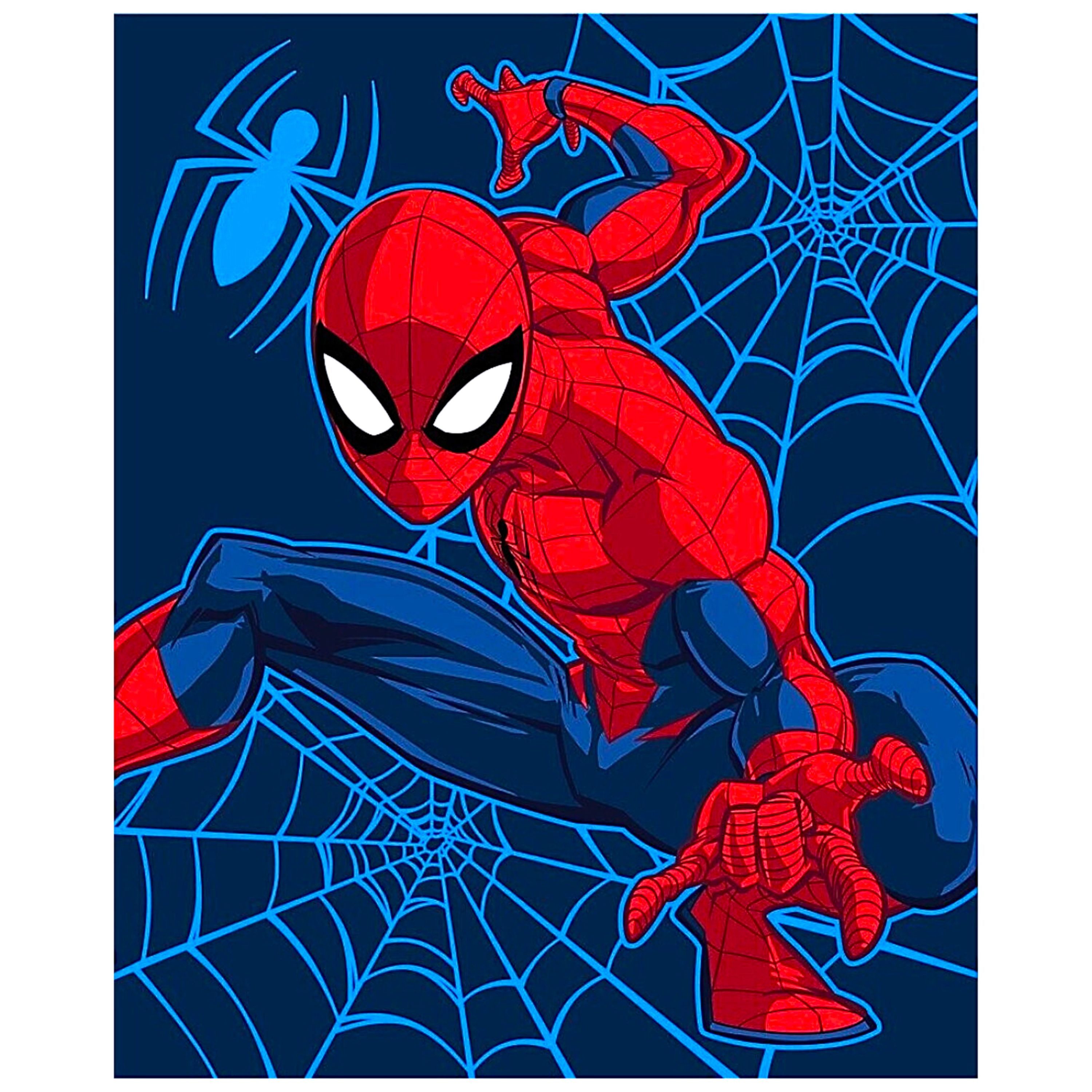 Kinderdecke MARVEL, Spiderman, Flanelldecke weiche Kuscheldecke 130 x 160 c günstig online kaufen