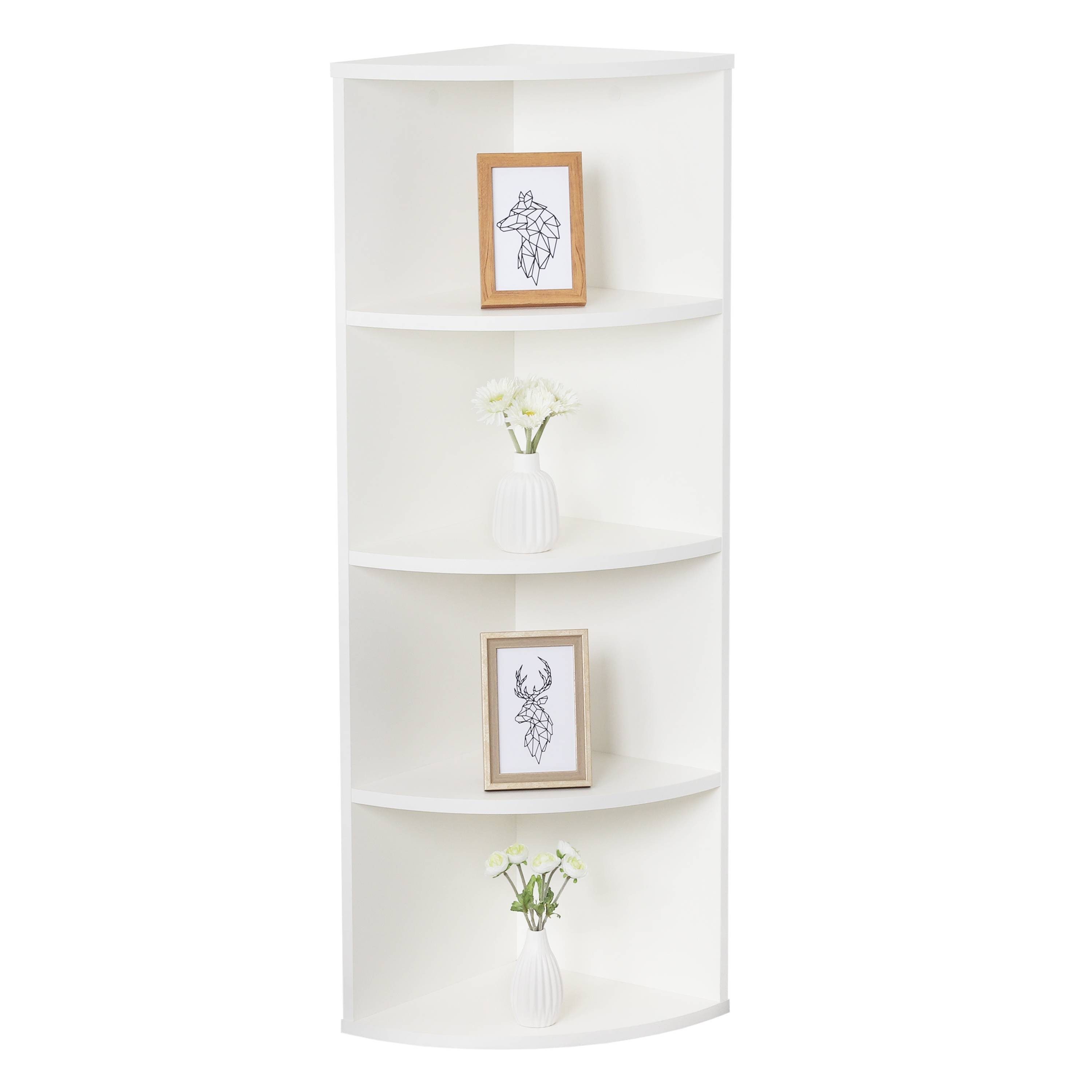 RICOO Eckregal WM058-WM, 1-tlg., Standregal Ecke Wandregal Wandboard CD Reg günstig online kaufen