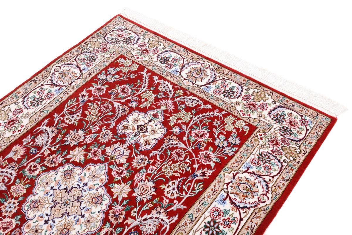 Orientteppich Isfahan 8 Handgeknüpfter Orientteppich, Seidenkette Höhe: Trading, Nain 109x161 rechteckig, mm
