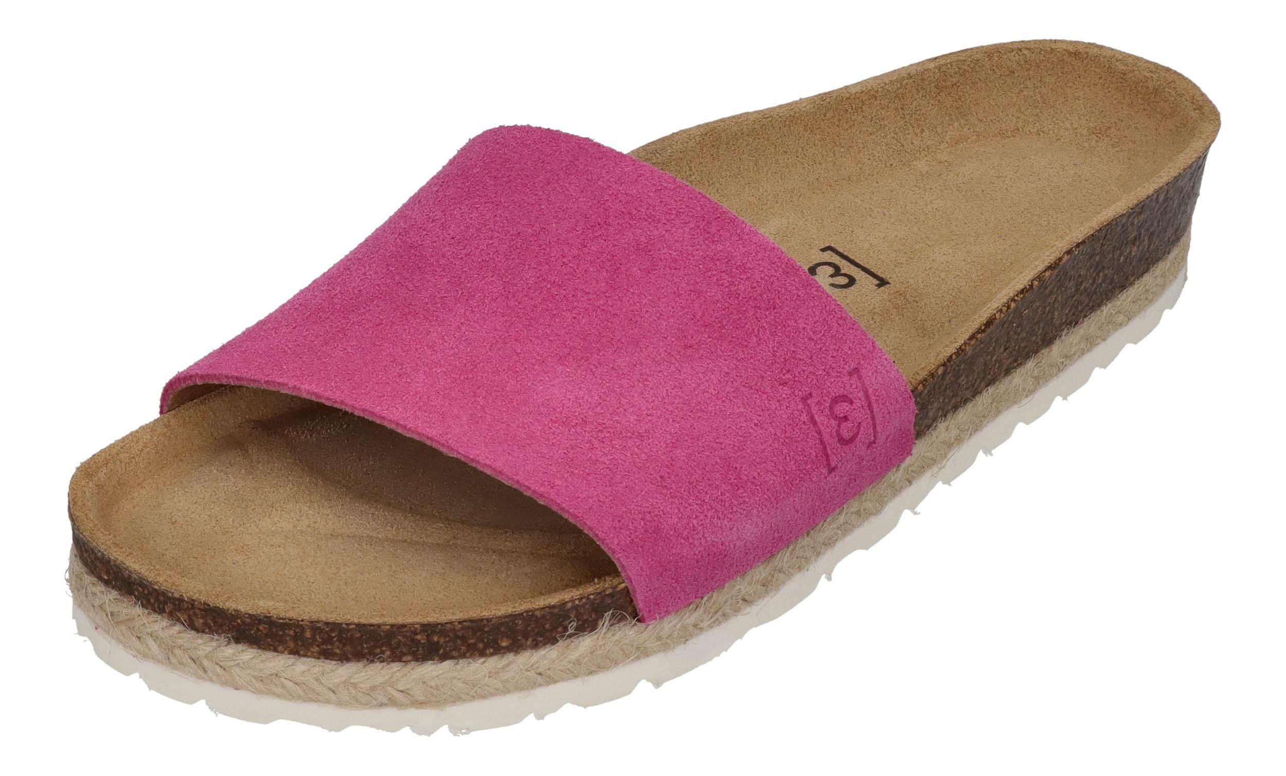 espadrij l´originale COPINE VELOUR Keilpantolette Pink