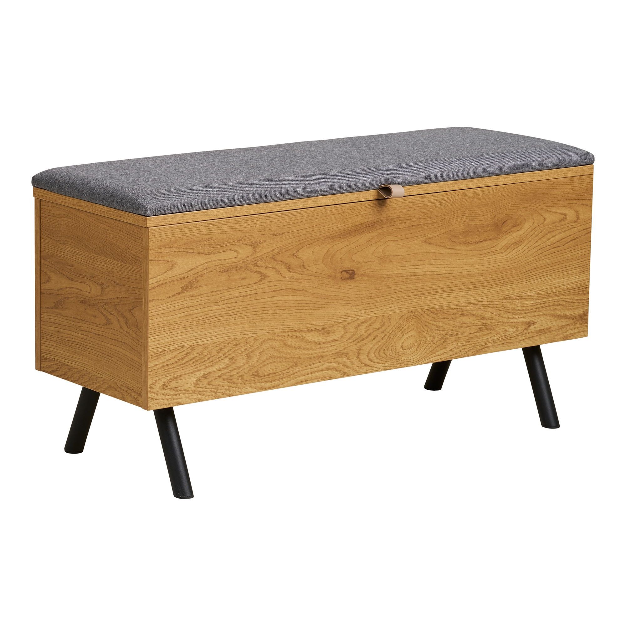 freiraum Truhenbank Barco, in Eiche Natur, Melaminfolie - 92x48x33cm (BxHxT)