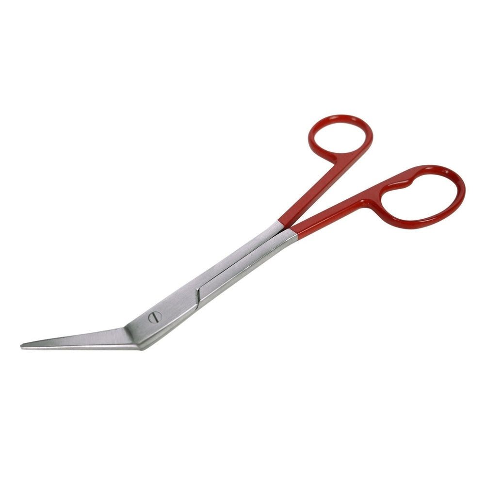 Tifall Nagelschere Zehennagelschere gewinkelt mit rotem Griff, (1-tlg)