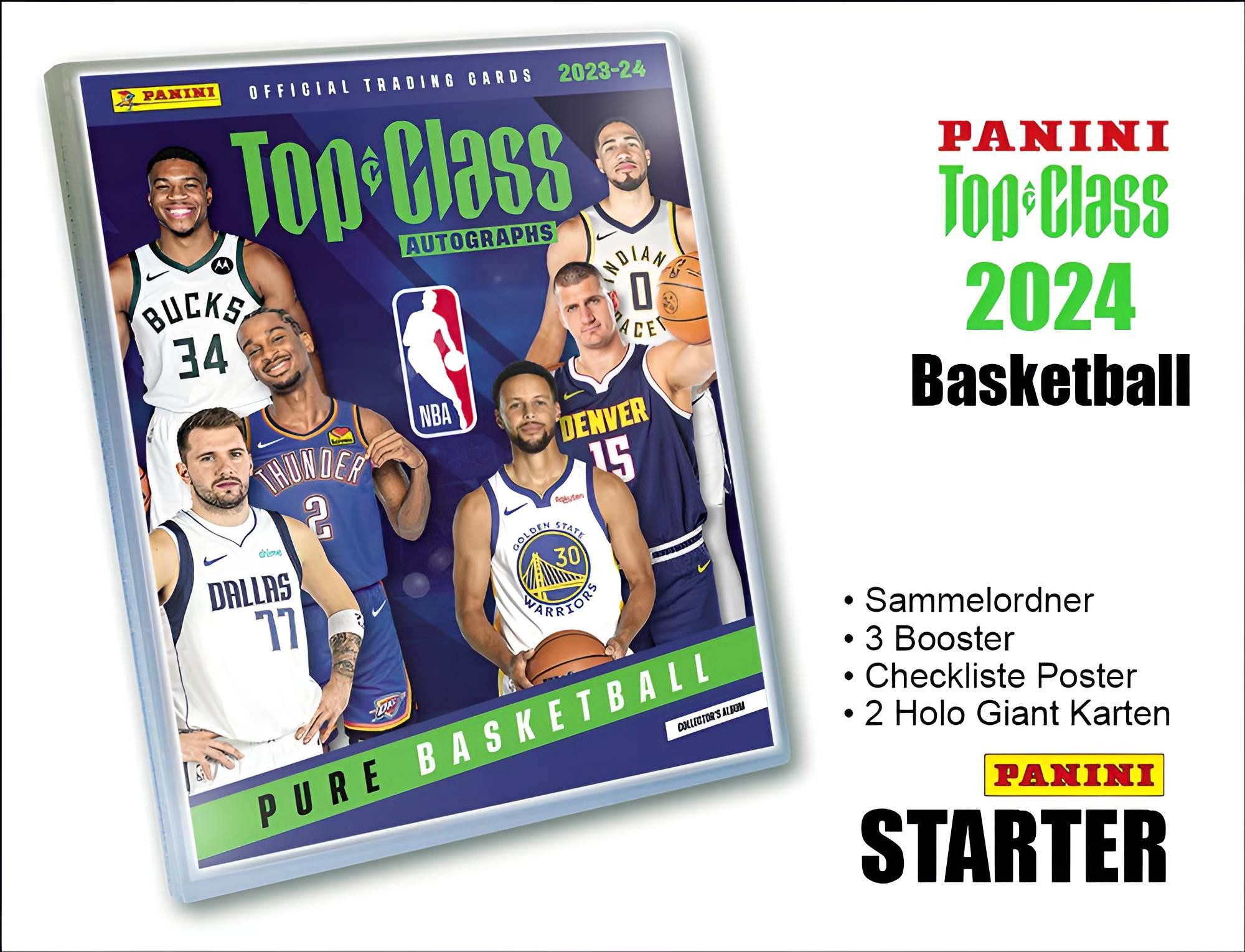 Panini Sammelkarte 2023-24 Top Class Pure Basketball Starter-Set