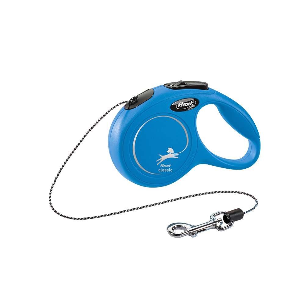 Nobby Flexileine Flexi "NEW CLASSIC" mit Seil blau