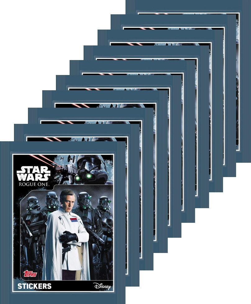 Star Wars Sammelkarte Star Wars Rogue One - Sammelsticker - 10 Tüten