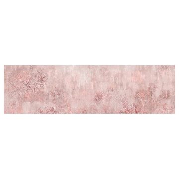 Bilderdepot24 Küchenrückwand rosa dekor Kunst Vintage Rosa Korallengrund Wandverkleidung Küche, (1-tlg., Nischenrückwand - für Fliesenspiegel ohne Bohren - matt), Spritzschutz Rückwand Küche Herd - Folie selbstklebend versch. Größen