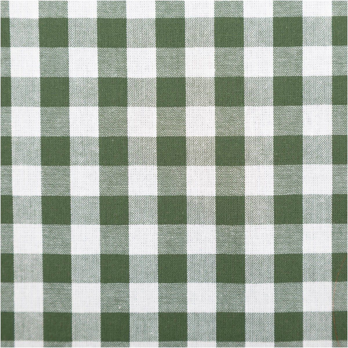 SCHÖNER LEBEN. Stoff Popeline Meterware Vichy Karos dunkelgrün weiß 144 cm, allergikergeeignet