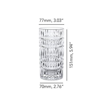 Nachtmann Glas Ethno 105398, Kristallglas, spülmaschinenfest 6er-Set