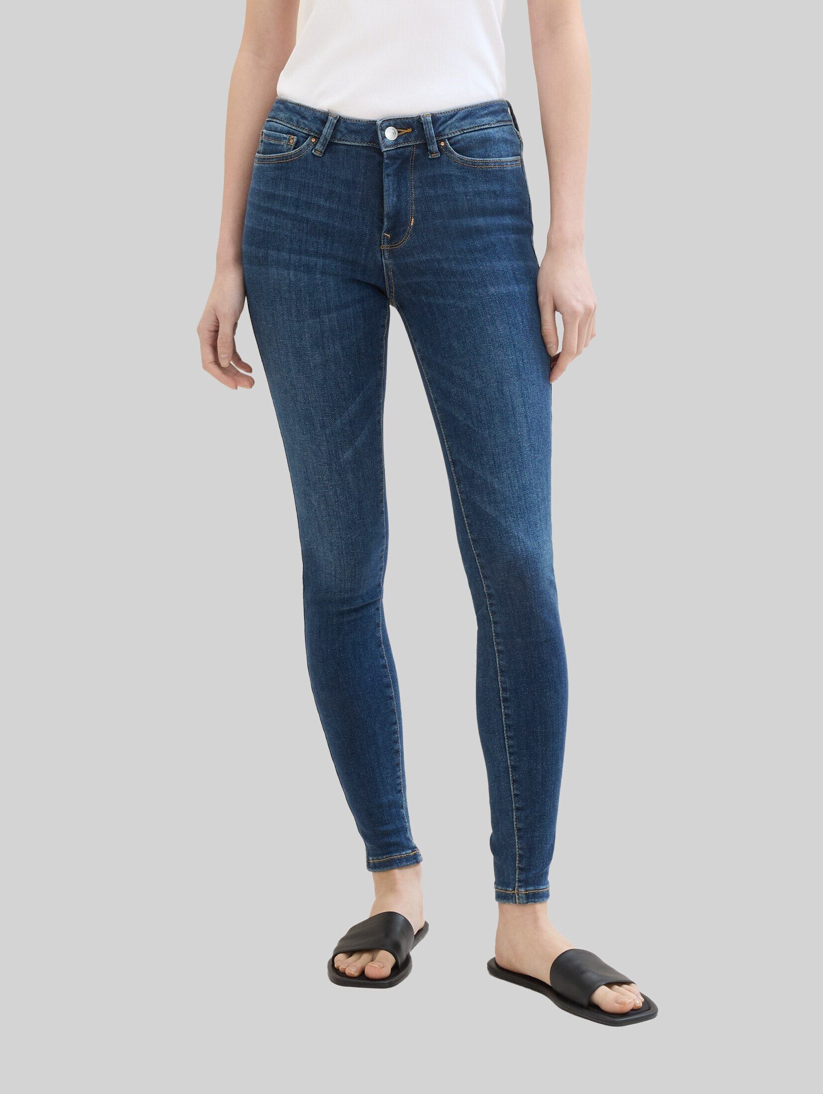TOM TAILOR Denim Skinny-fit-Jeans Jeanshosen TTNELA EXTRA SKINNY Jeans mit Superstretch