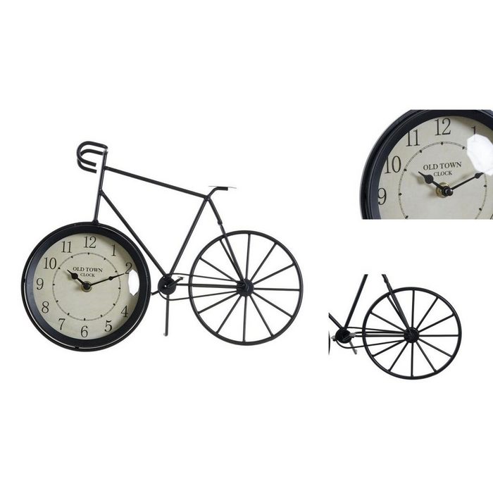 DKD Home Decor Uhr Bordur DKD Home Decor Schwarz Fahrrad Eisen Vintage 34 x 11 x 25 cm