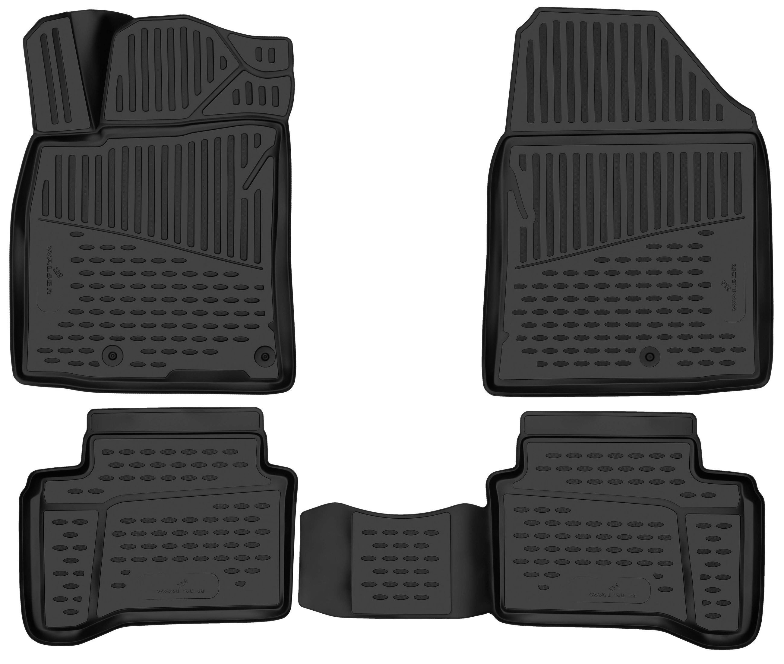 WALSER Kofferraumwanne Automatte Passform XTR (4 St), für HYUNDAI IONIQ (AE) HYUNDAI IONIQ (AE) 03/2016-, HYUNDAI IONIQ (AE) 03/2016-03/2023