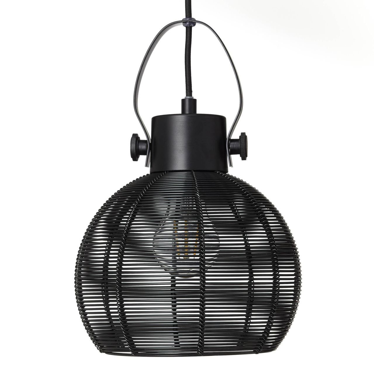 Brilliant Pendelleuchte Sambo, Lampe Sambo E27, schwarz geeig Reihe Pendelleuchte A60, 3x 60W, 3flg