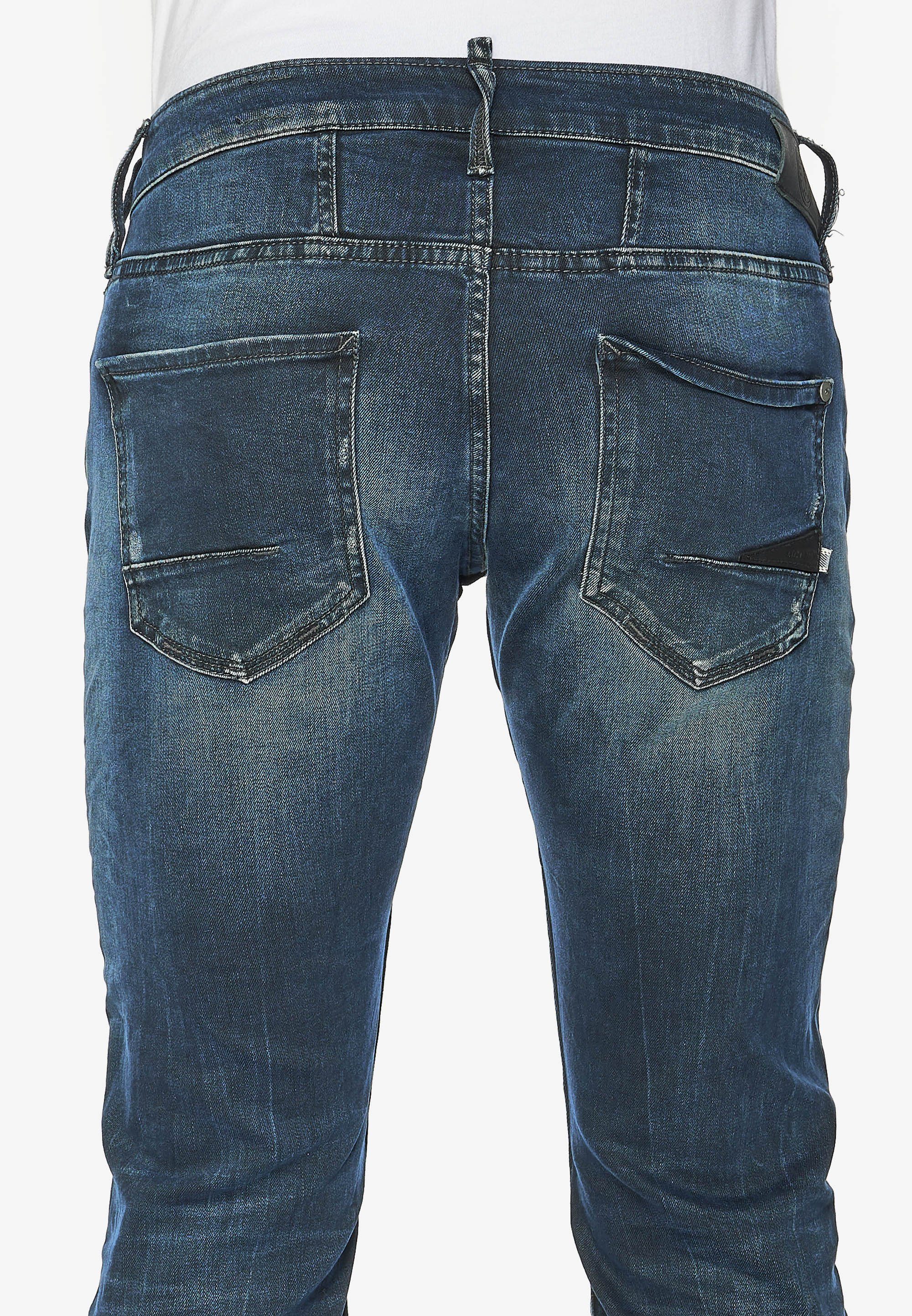 Le Temps Des Cerises 700/11 Used-Waschung Slim-fit-Jeans mit