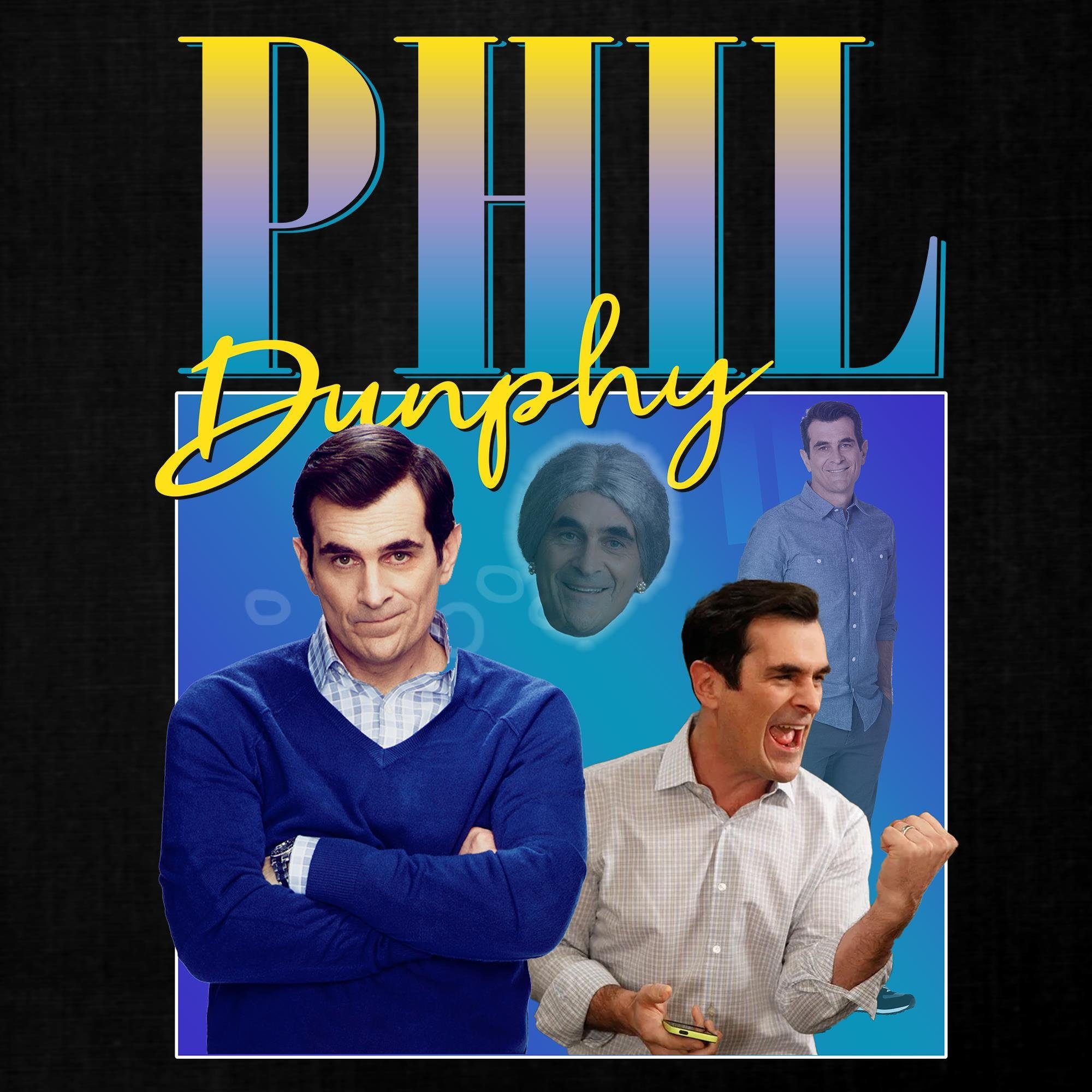 - Phil Charaktere (1-tlg) Family Kurzarmshirt Modern Damen Formatee T-Shi Quattro Dunphy