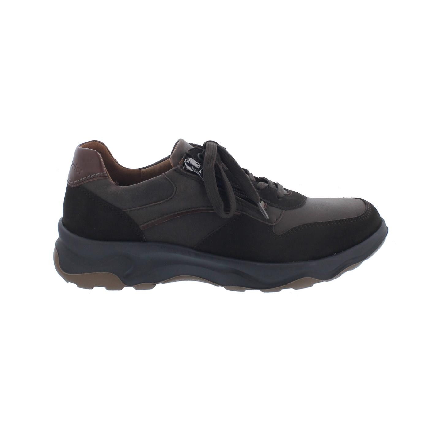 Waldläufer H-Max, Nubuk- / Glattleder, nuba moro cognac, Reißverschlus Schnürschuh