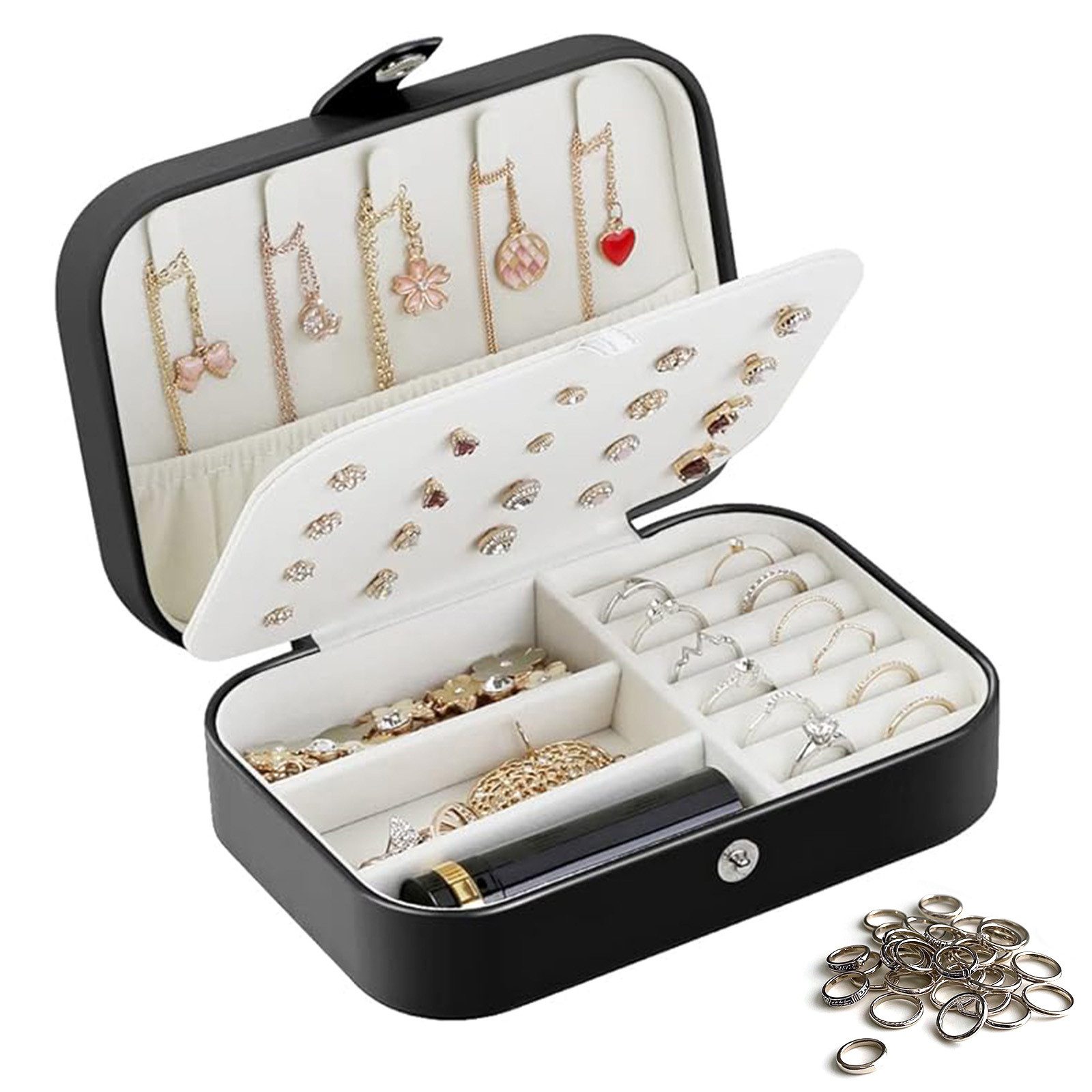 REDOM Schmuckkasten Reise Schmuckbox Schmuckaufbewahrung Etui (16 x 11 x 5 günstig online kaufen