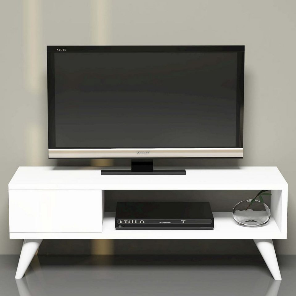 Homemania TV-Schrank TV-Schrank Maya 90x30x33 cm Weiß