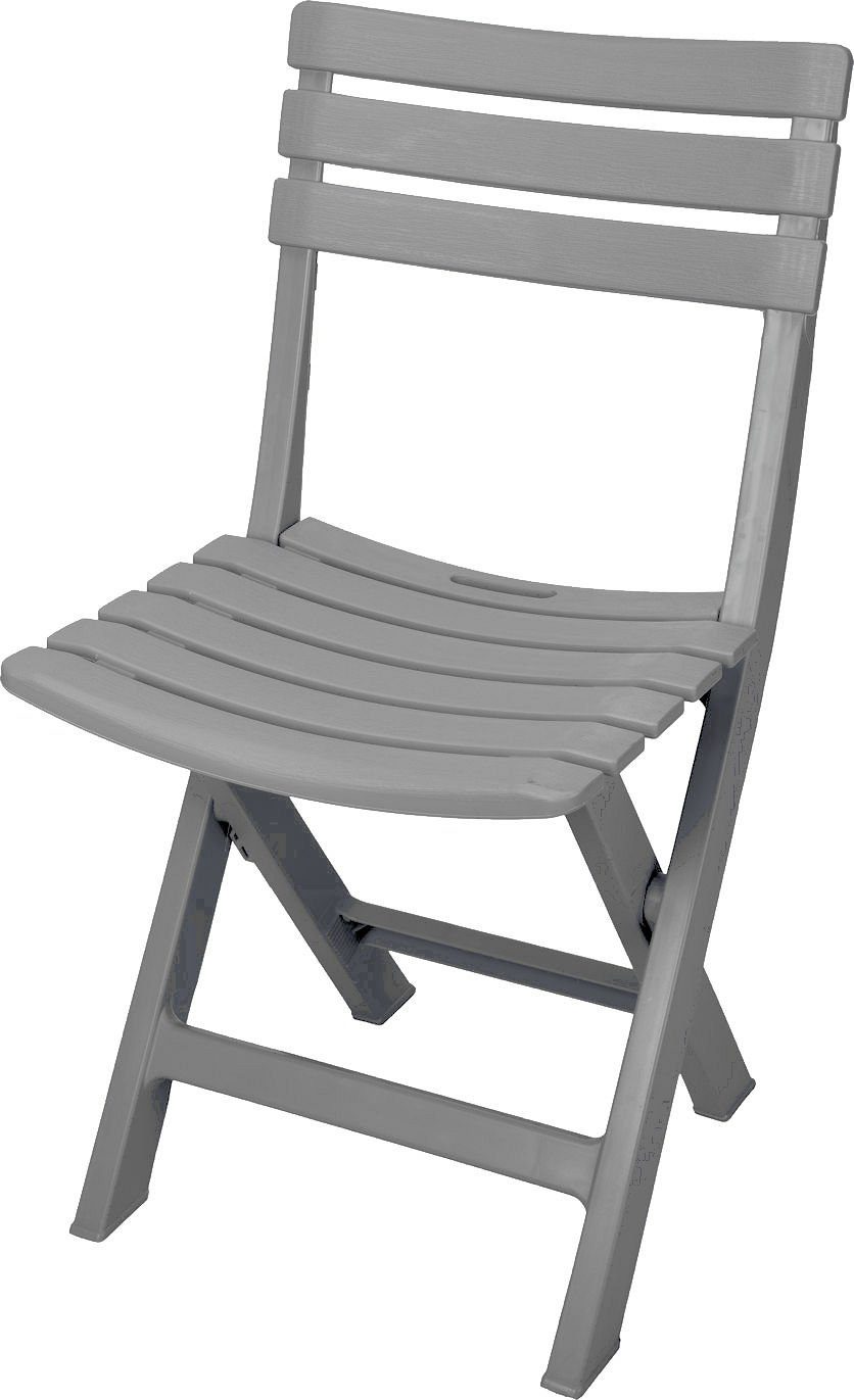 Spetebo Klappstuhl »Kunststoff Klappstuhl 80 x 45 cm - weiß« (Einteilig, 1  St), Garten Balkon Terrasse Klapp Stuhl klappbar