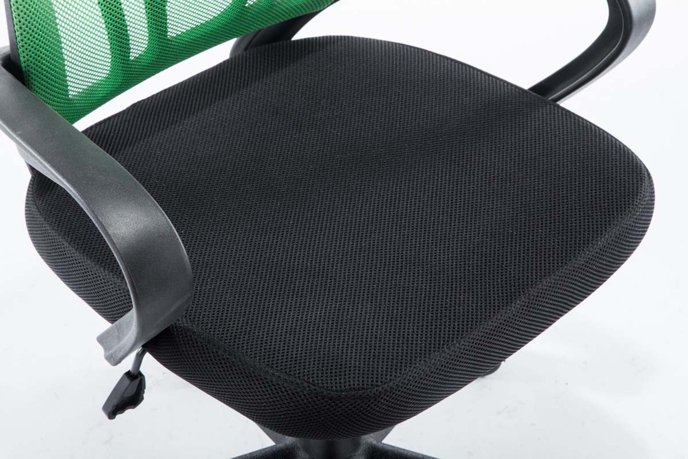 mit Genf 360° bequemer Chefsessel, schwarz TPFLiving drehbar (Schreibtischstuhl, grün Microfaser Kunststoff Bürostuhl und Sitzfläche: Gestell: XXL), Rückenlehne höhenverstellbar - Bürostuhl Drehstuhl, -