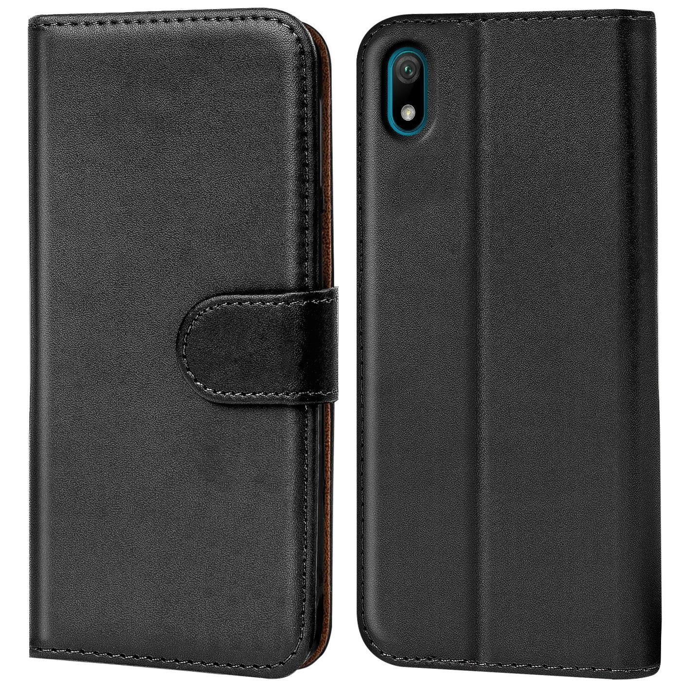 CoolGadget Handyhülle Wallet Klapp Tasche Book Case für Huawei Y5 2019 5,7 Zoll, Hülle Klapphülle Flip Cover Etui Schutzhülle