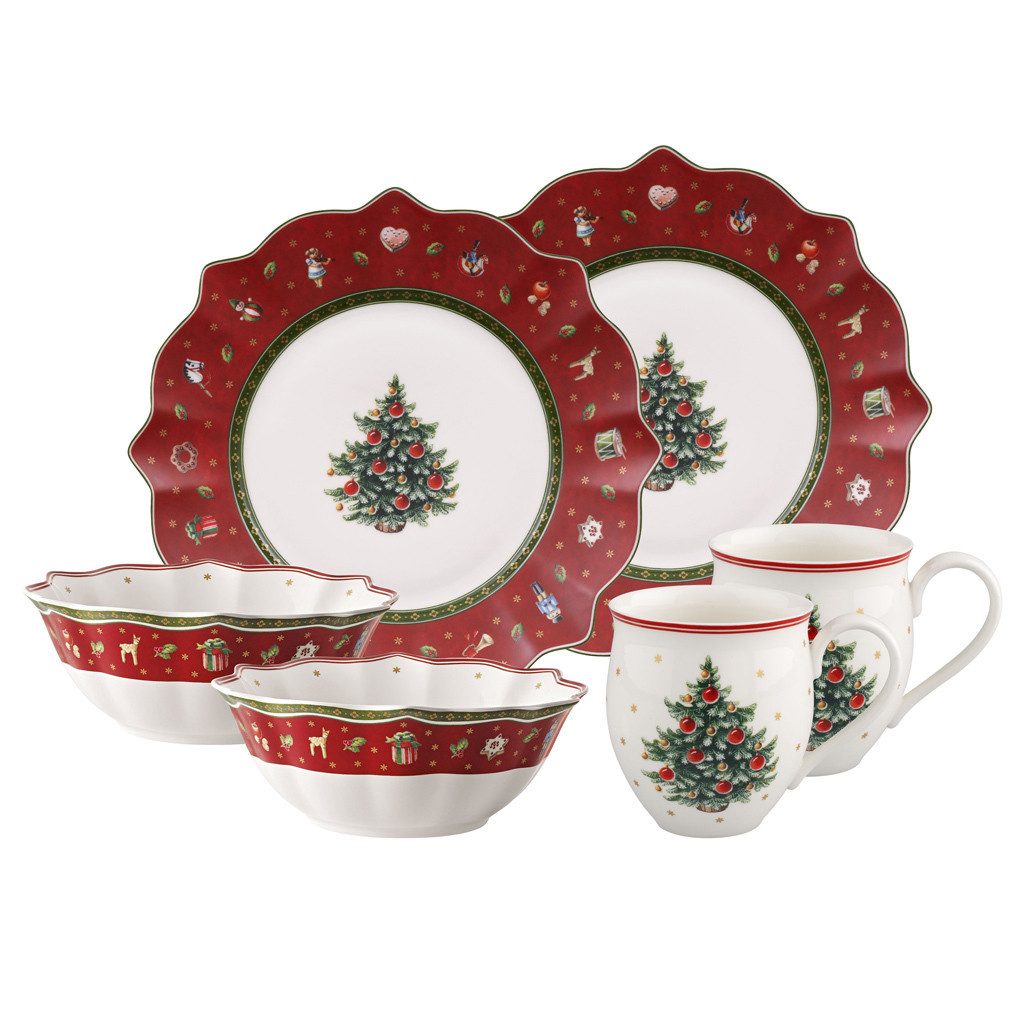 Villeroy & Boch Kombiservice Toy's Delight Frühstücks-Set 6er Set (6-tlg), Porzellan