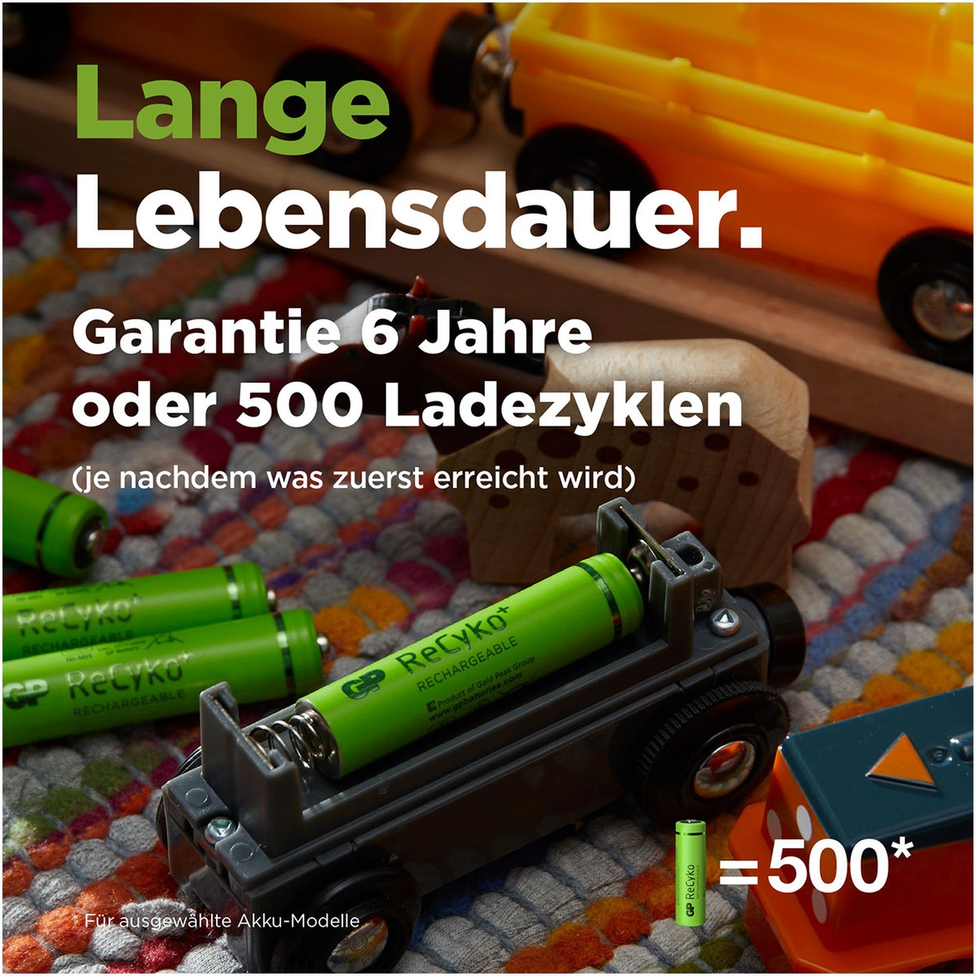 GP Batteries AAA Micro Akku GP NiMH 850 mAh ReCyko 1,2V 8 Stück Akku 850 mAh (1,2 V)