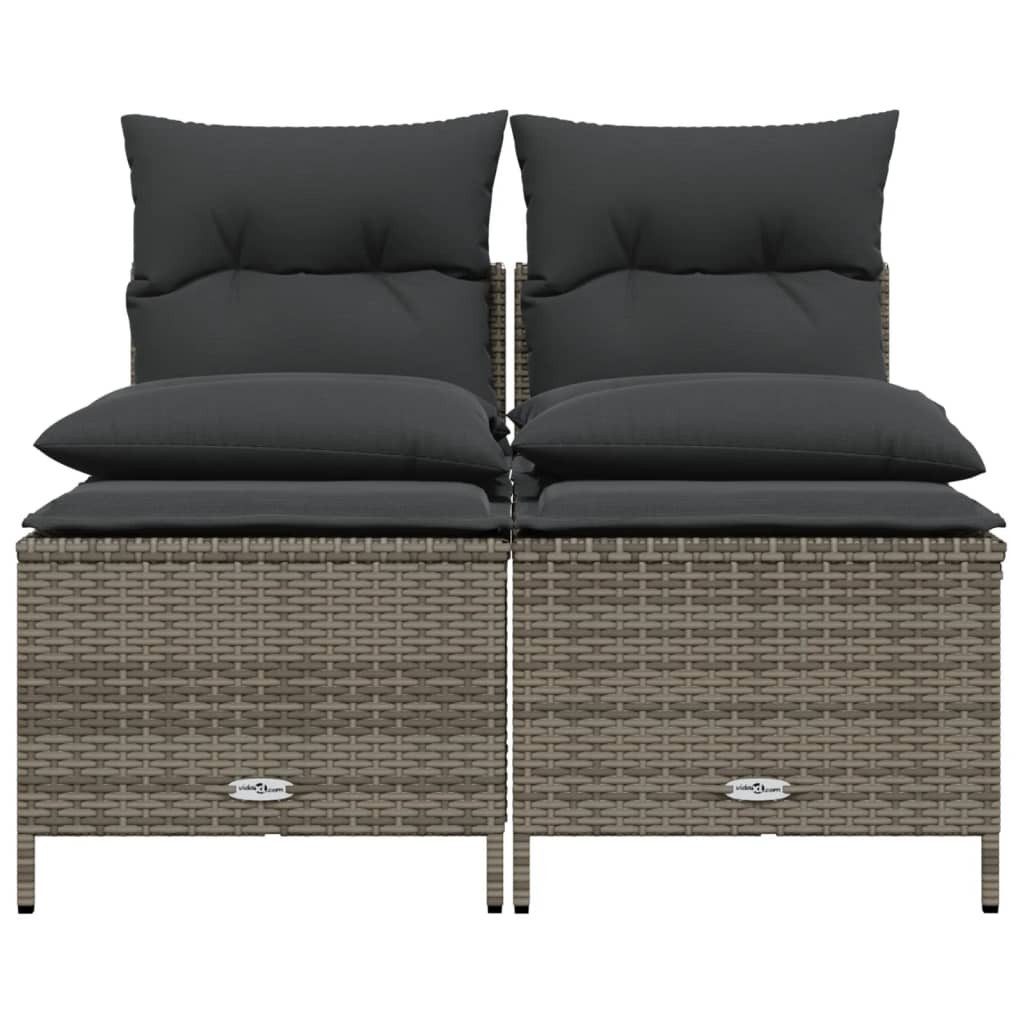 vidaXL Gartenlounge-Set 4-tlg. Garten-Sofagarnitur mit Kissen günstig online kaufen