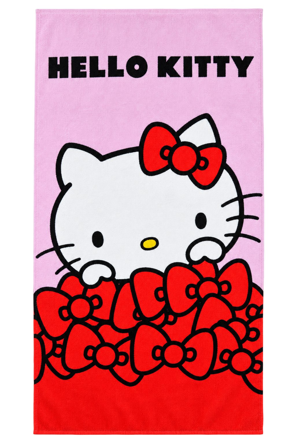 AY!Max Handtücher Hello Kitty Duschtuch Badetuch Strandtuch 90 x 170 cm / 100% Baumwolle, (1 Duschtuch, 1-St), Langlebig