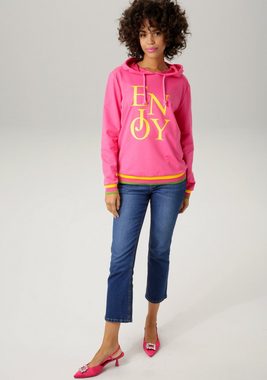 Aniston CASUAL Sweatshirt mit "ENJOY"-Schriftzug