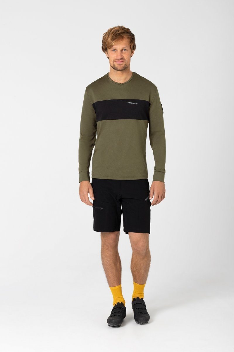 SUPER.NATURAL Radtrikot Merino Fahrradtrikot M GRAVIER günstig online kaufen