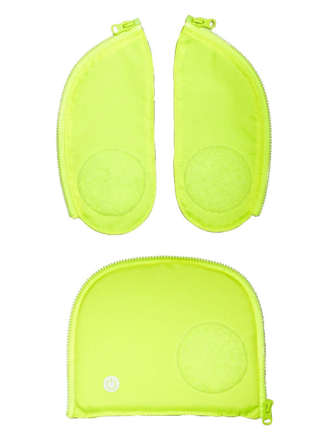 ergobag Schulranzen Fluo LED Zip Set, reflektierend