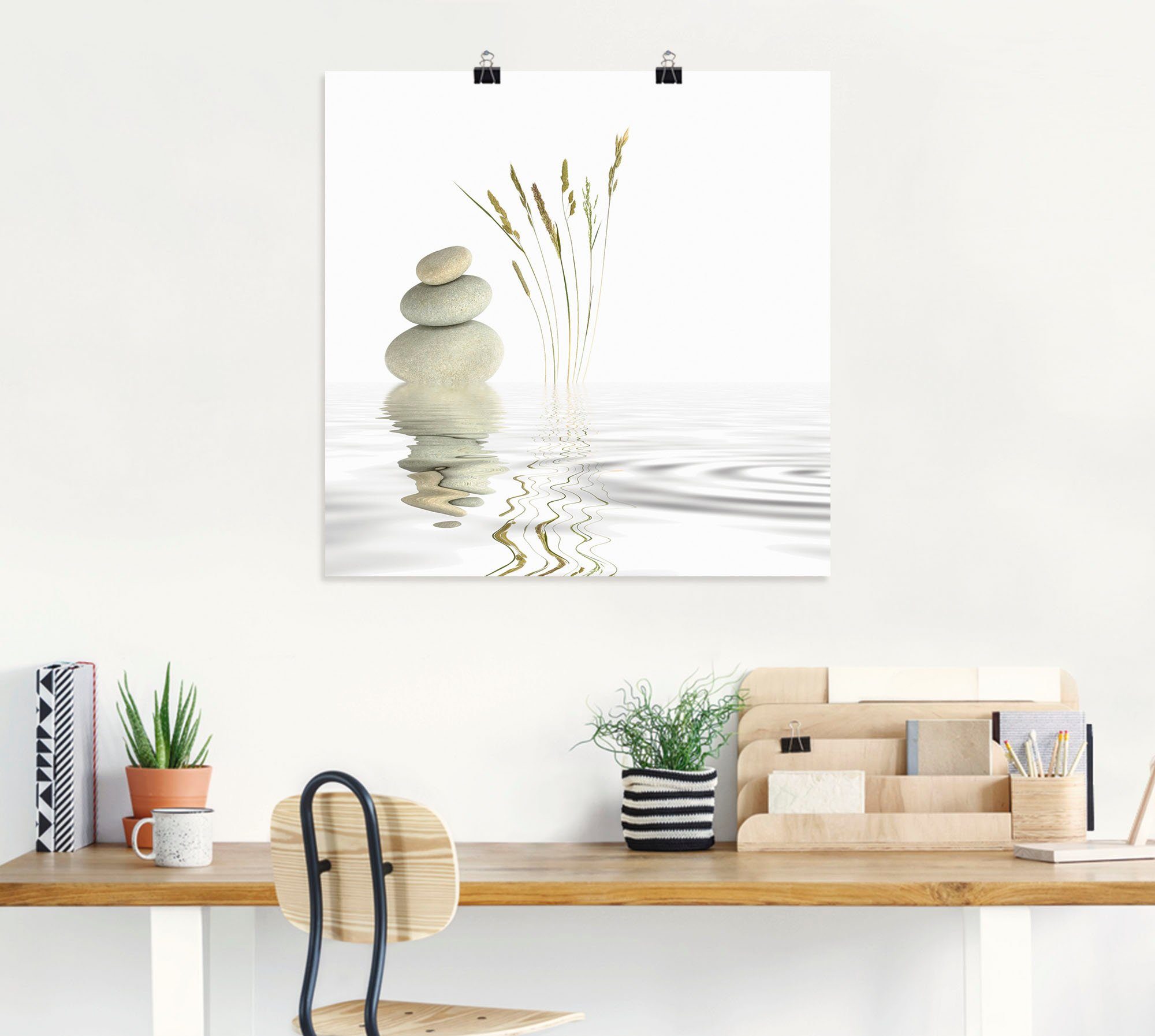 Artland Wandbild Zen oder in Poster Wandaufkleber (1 als St), Zen Leinwandbild, Friede, Größen versch. Alubild