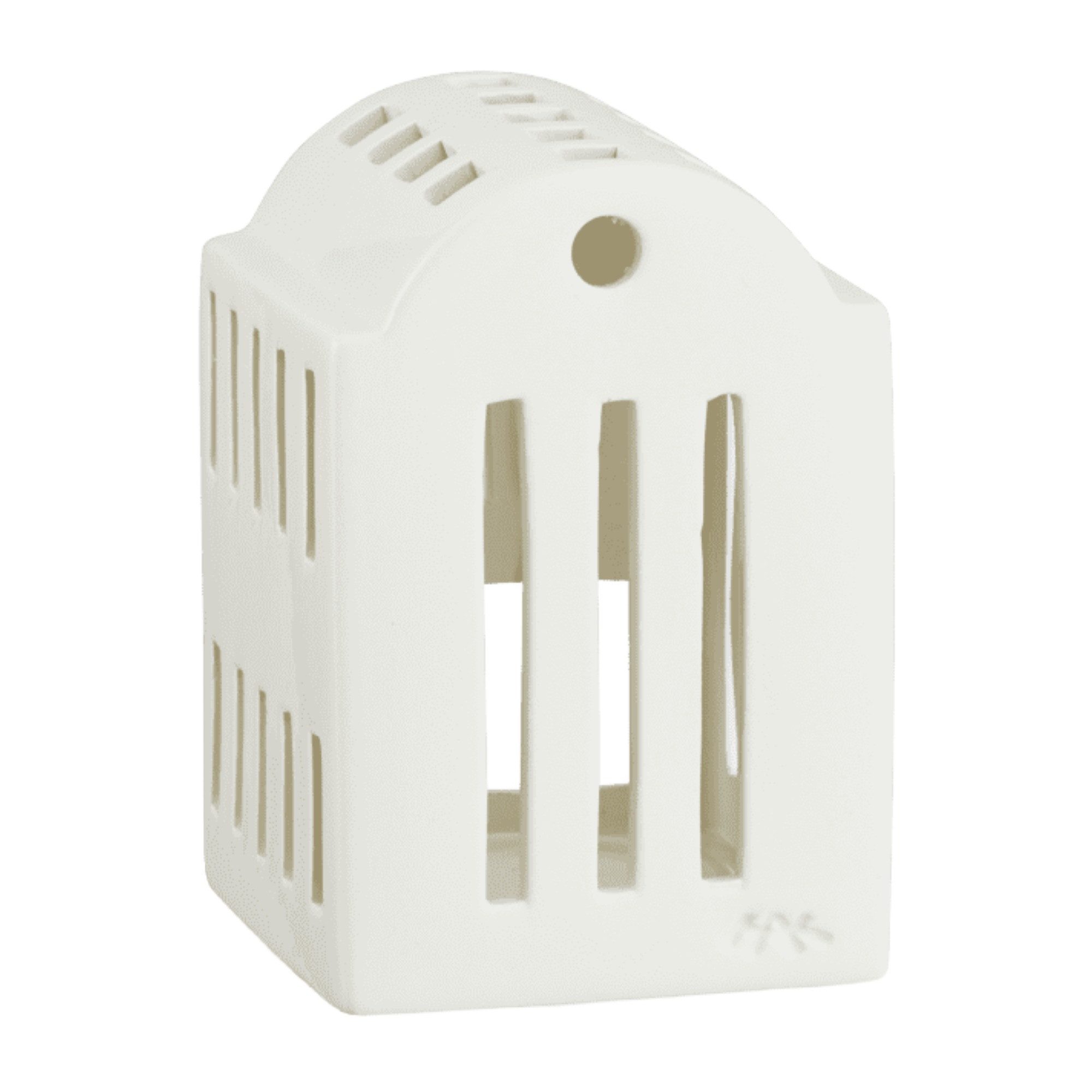 Kähler Teelichthalter Kähler Urbania Lichthaus Smithy H10.5 weiss günstig online kaufen