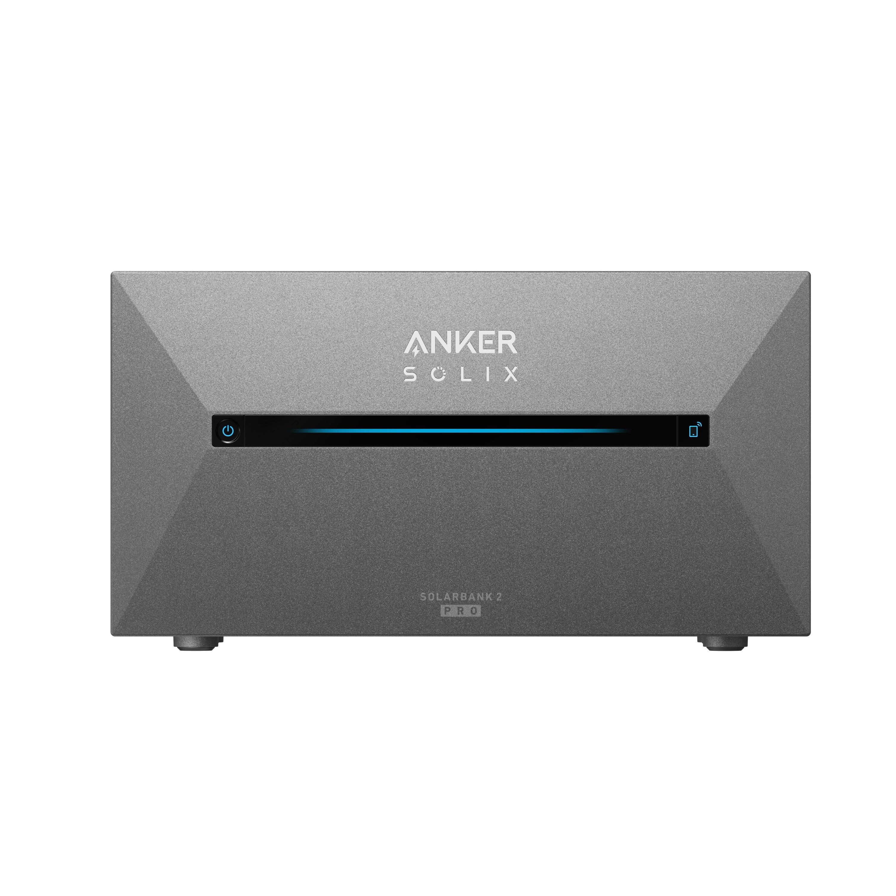 Anker Anker SOLIX Solarbank 2 E1600 Pro Stromspeicher (1 St), LiFePO4-Akku mit 6.000 Ladezyklen