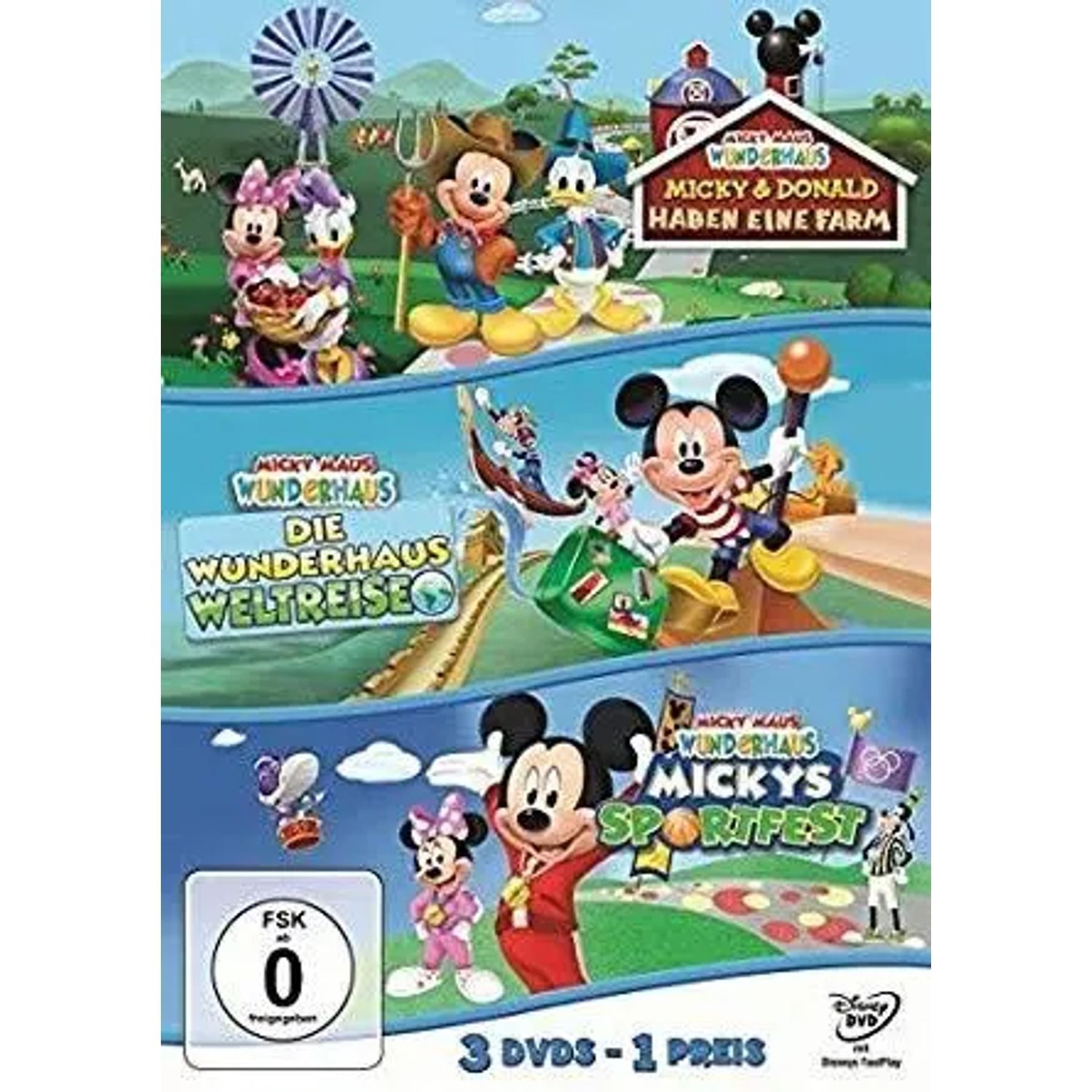 Walt Disney DVD Micky Maus Wunderhaus - Mickys Sportfest & Die Wunderhaus-Weltreise...