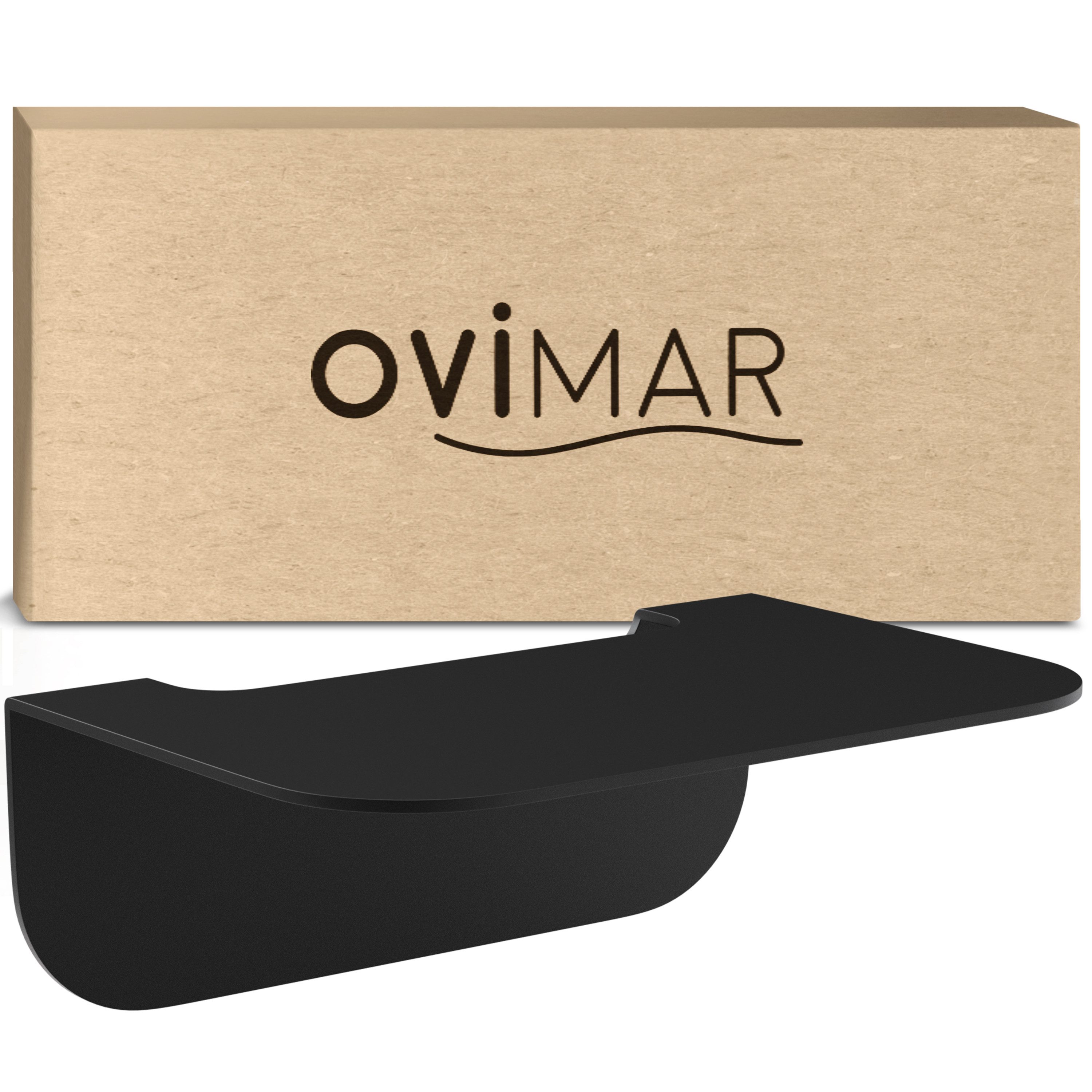 ovimar Badregal Gimsoya, 1-tlg., aus Edelstahl in Schwarz zur Zum Kleben günstig online kaufen