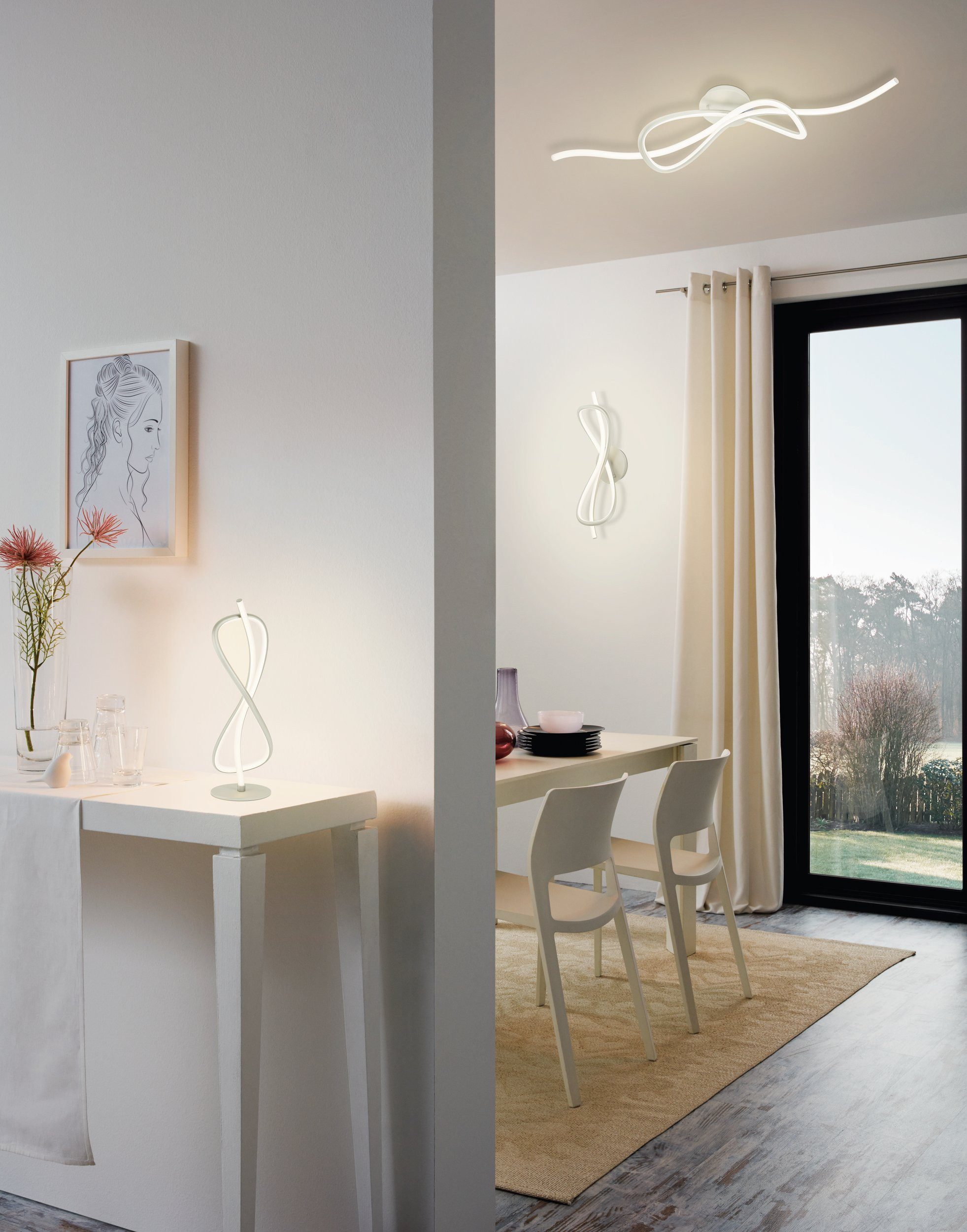 EGLO LED Tischleuchte Novafeltria, Leuchtmittel inklusive, Tischleuchte, Tischlampe, Nachttischlampe, Wohnzimmerlampe, Schalter – Bild 4 von 4