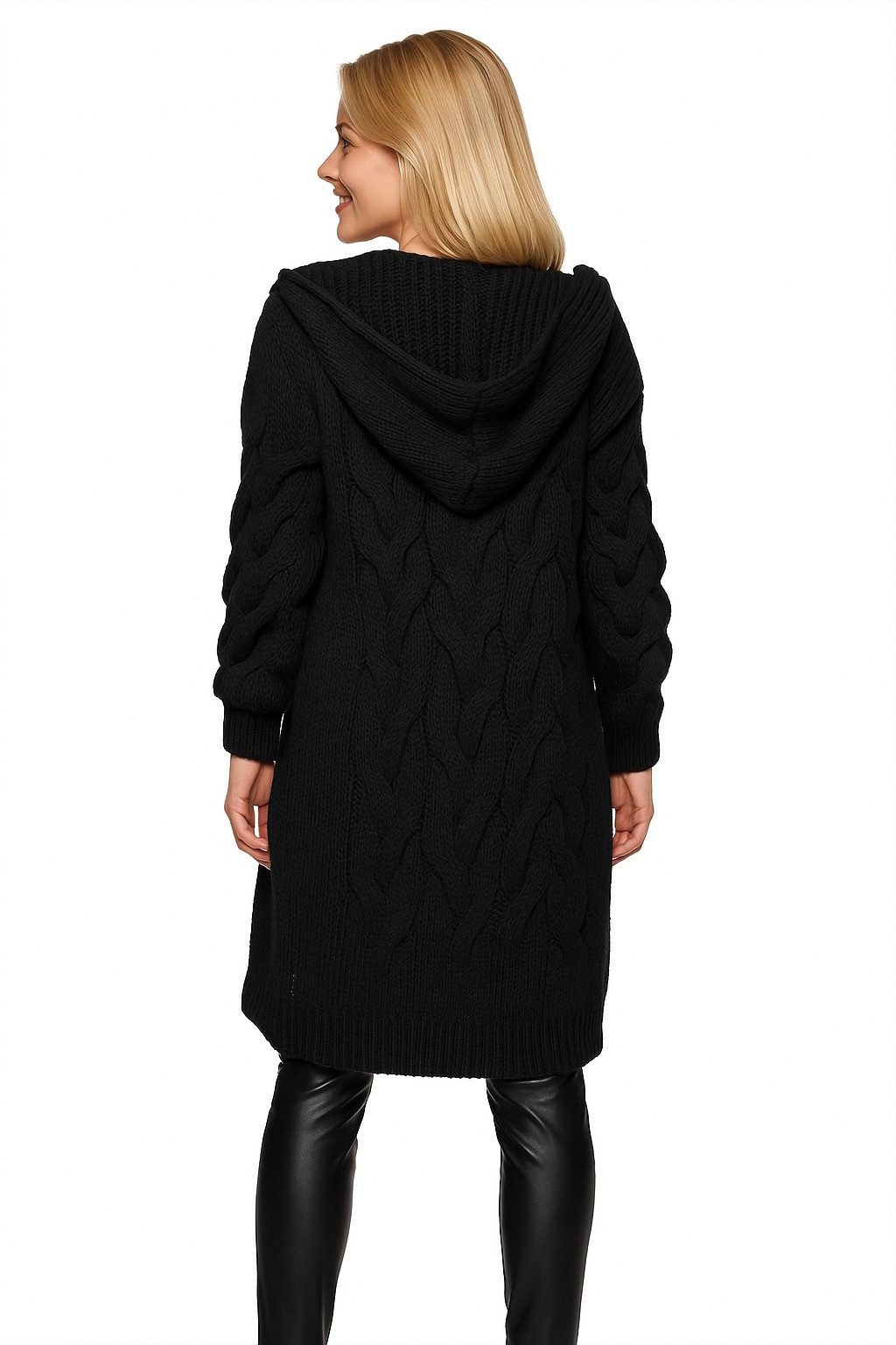 Worldclassca Kapuzenstrickjacke Worldclassca lange Strickjacke Zopfmuster günstig online kaufen