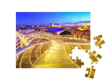 puzzleYOU Puzzle Space Metropol Parasol, Sevilla, Spanien, 48 Puzzleteile, puzzleYOU-Kollektionen Sevilla