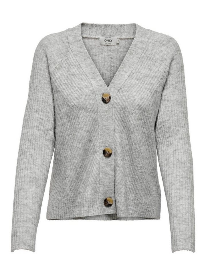 ONLY Strickjacke Carol (1-tlg) Plain/ohne Details, Strukturierter Griff