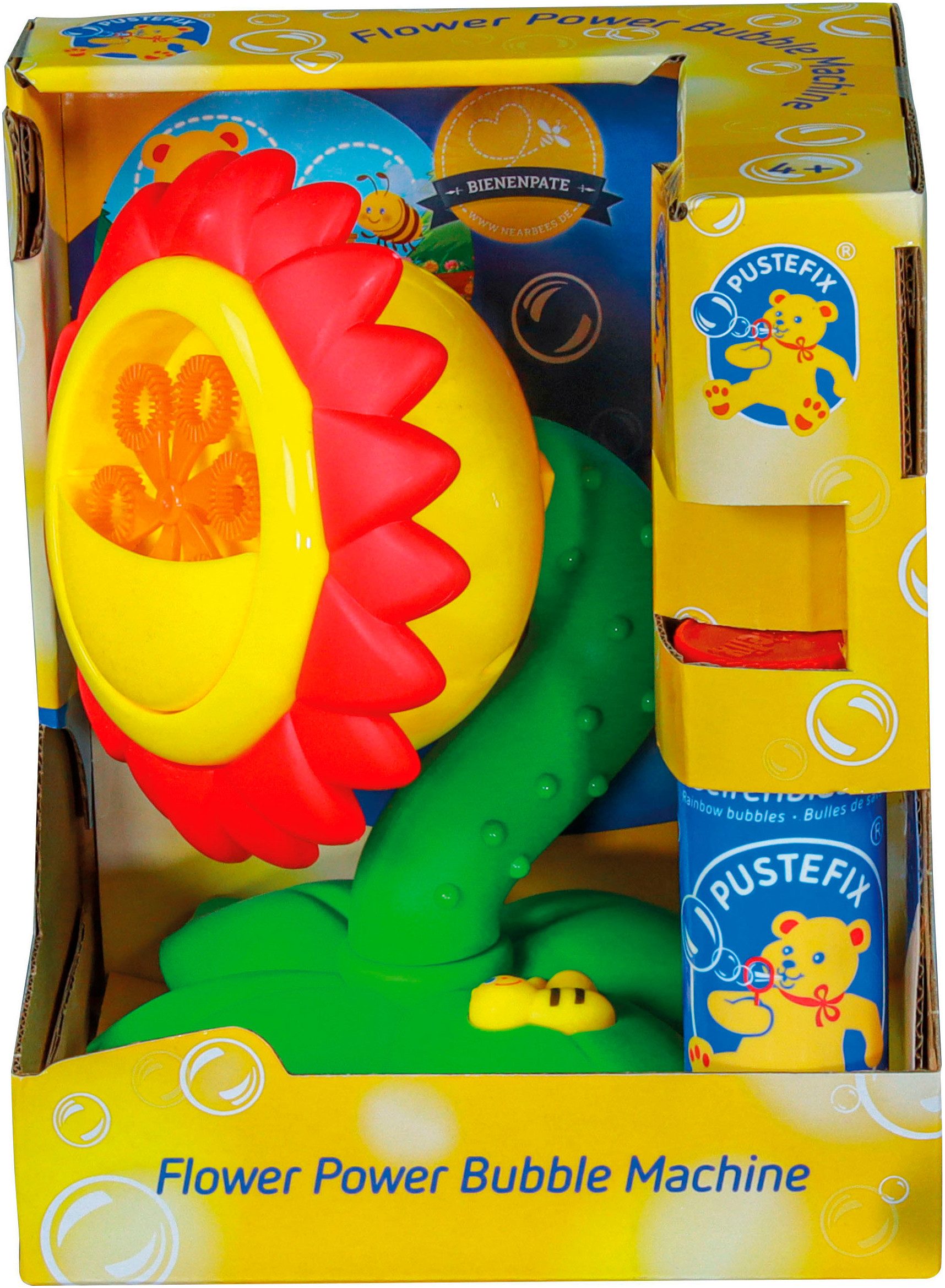 PUSTEFIX Seifenblasen Kanone Seifenblasen-Maschine - Sonnenblume