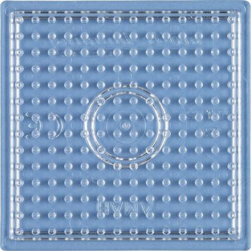 Kiids Bügelperlen Midi Stiftplatten-Set "Basic" klein transparent (5 x Steckplatte)