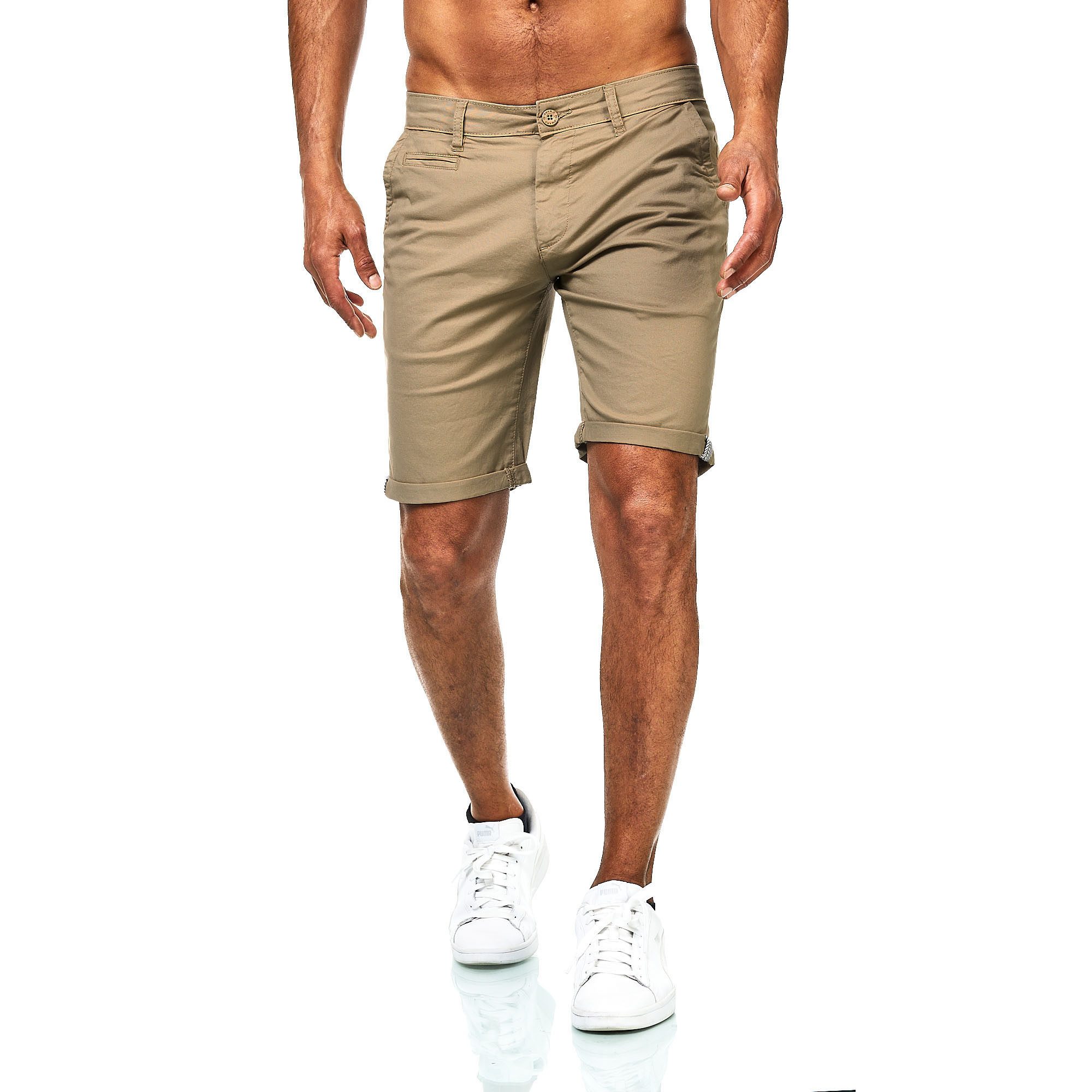 D'MARO Chinoshorts Kurze Hosen Herren - Shorts Männer - Sommer-Hose Elastha günstig online kaufen
