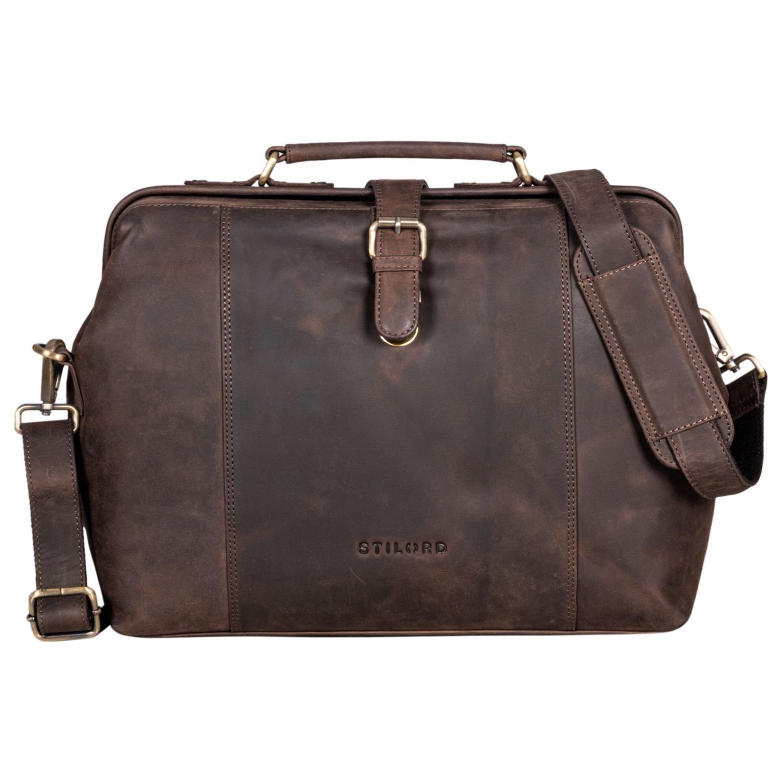 STILORD Aktentasche STILORD "Johannes" Vintage Arzttasche Leder