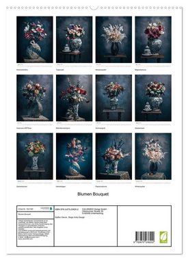 CALVENDO Wandkalender Blumen Bouquet (Premium, hochwertiger DIN A2 Wandkalender 2023, Kunstdruck in Hochglanz)