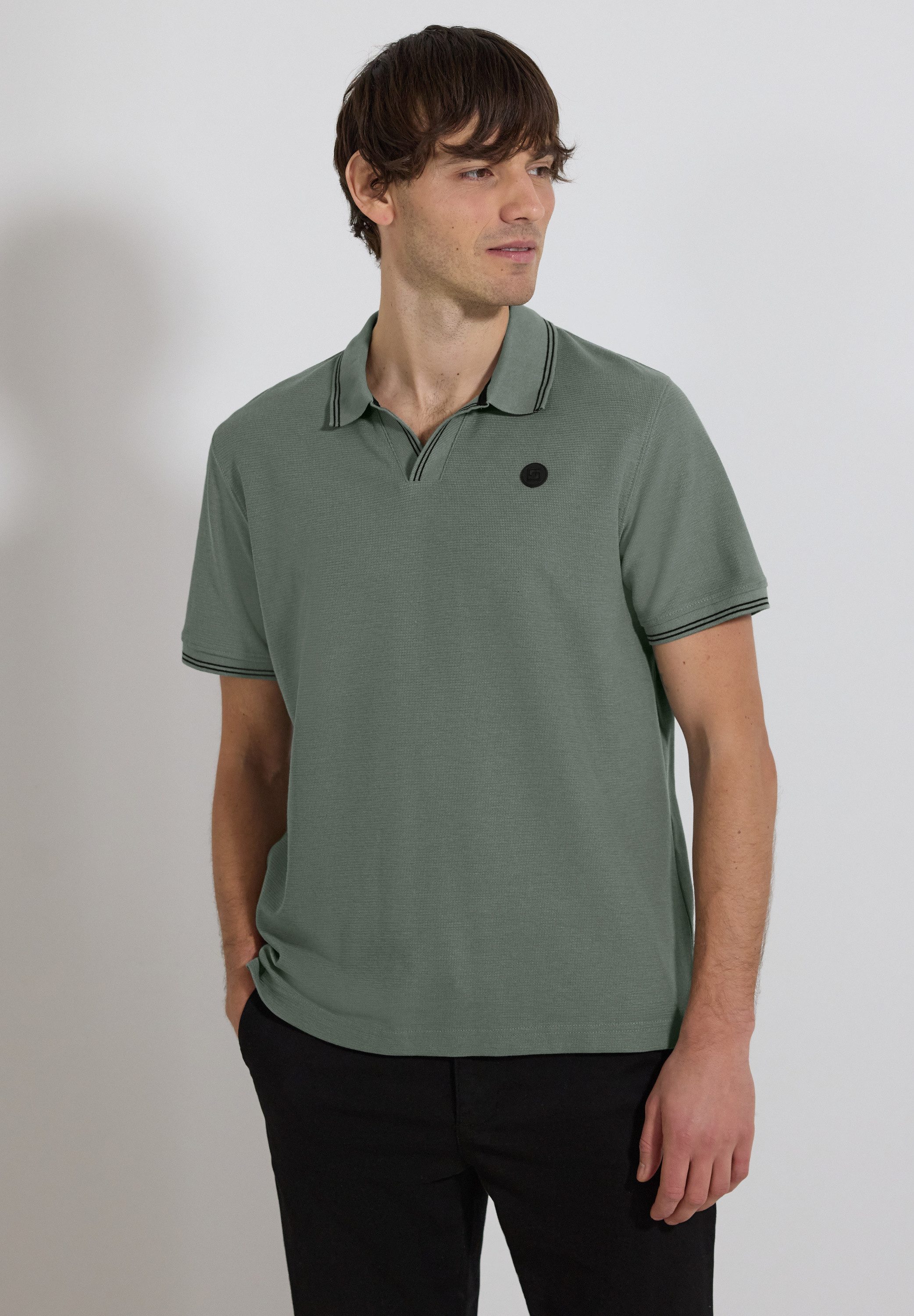 STREET ONE MEN Poloshirt im soften Baumwoll-Mix