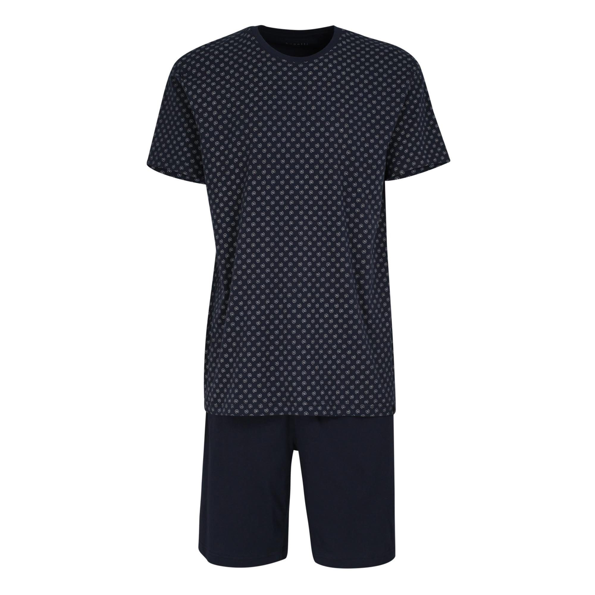 Schlafanzug Herren Kurz Pyjama Sommer Pyjama Set Shorts&T-Shirt