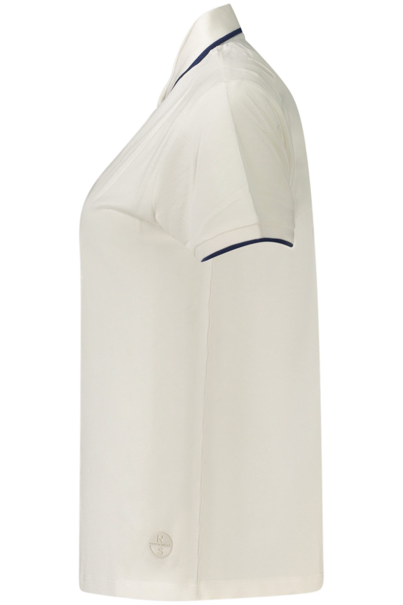 North Sails Poloshirt Damen Kurzarm-Poloshirt Weiß mit Kontrastdetails &